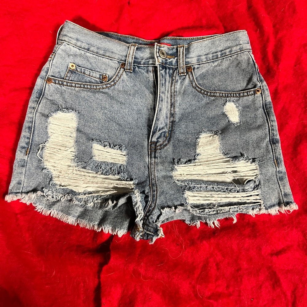 Denim shorts